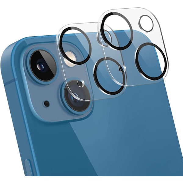 [2-Pack]iPhone 13 Linsskydd av Härdat Glas Skydd för Kamera, Anti-Reptåligt