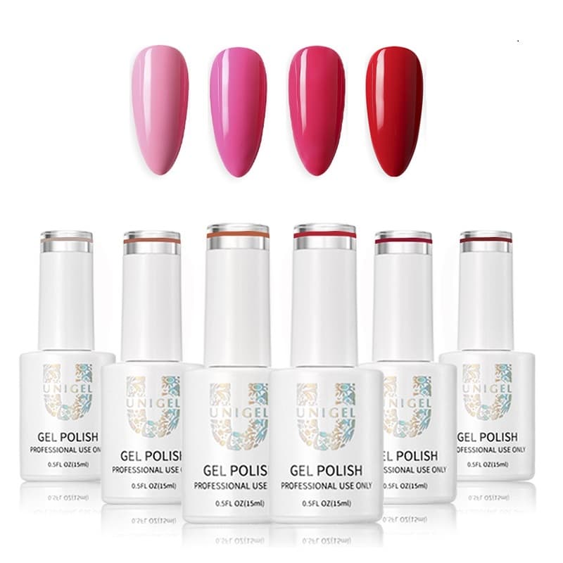 01 Gel Nail Polish - 4st färger 10ml