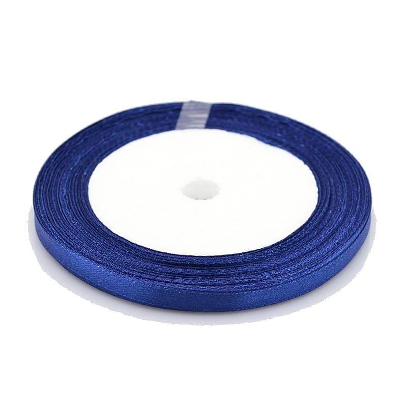 1 rulle 6 mm sidenband 15 meter blå