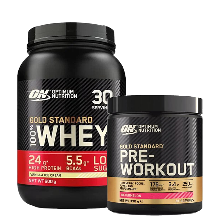 100% Whey Gold Standard Vassleprotein 908 g - Gold Standard PWO 330 g