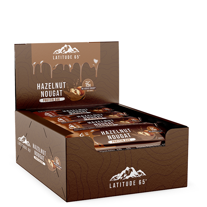 12 x Latitude 65 Protein Bar 45 g Hazelnut