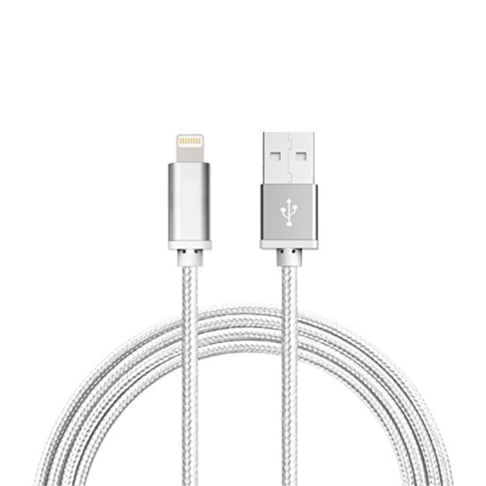 Kabel iPhone Laddare Nylon Quick Charge Flera Färger