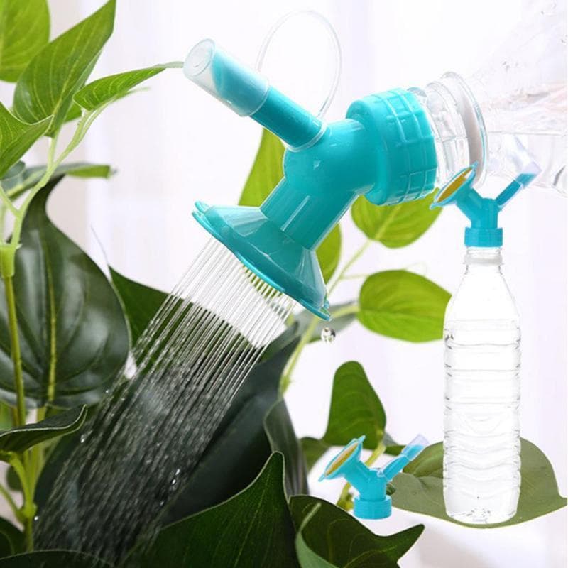 2 i 1 plastsprinklermunstycke för blomvattenflaska