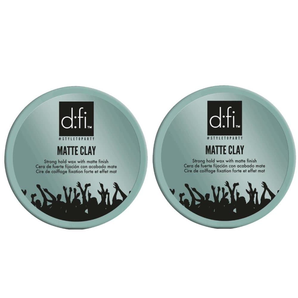 2-Pack D-fi Matte Clay Hårvax 75g