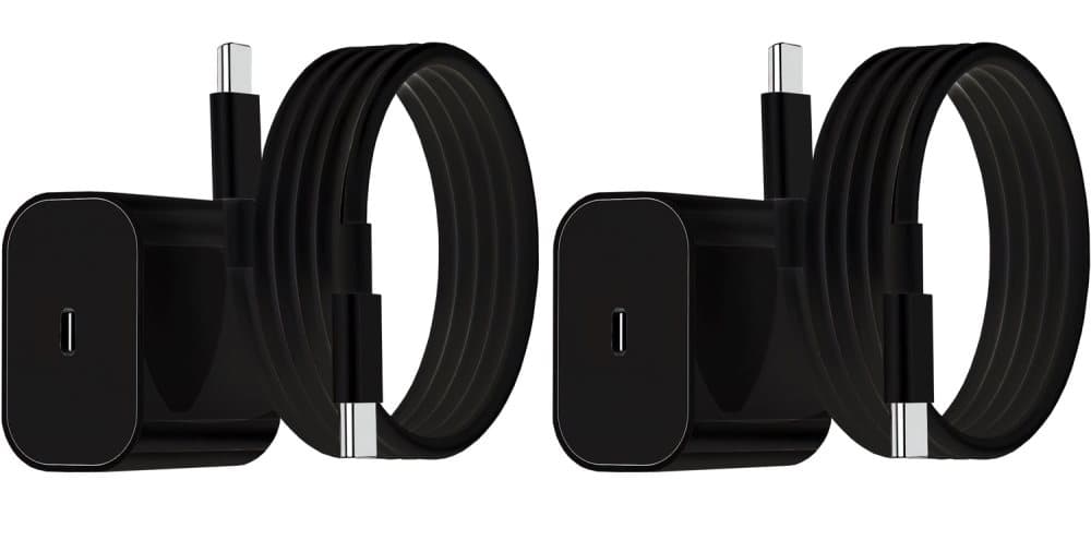 2-Pack - Laddare för Samsung 25W - Adapter-Kabel USB-C Snabbladdare