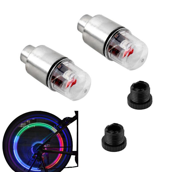 2-Pack Lysande Cykel-/Moped-/Hjul- ventil
