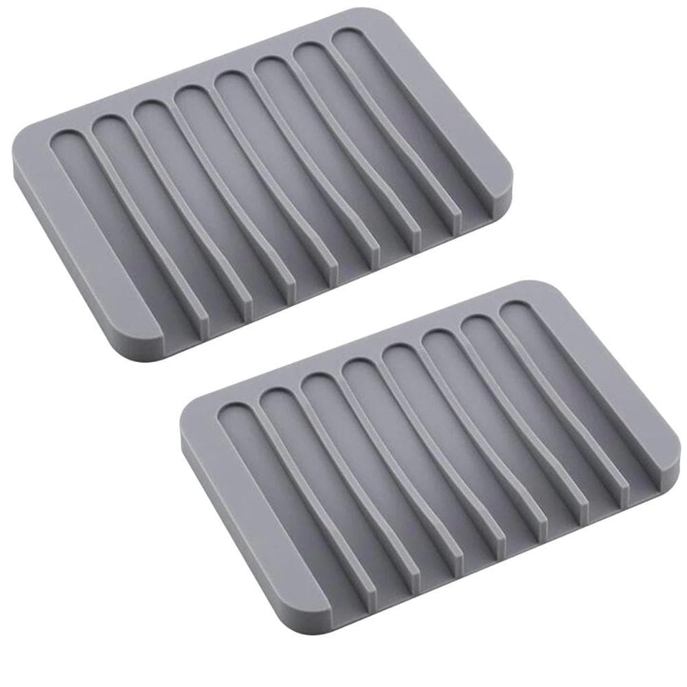 2-pack Tvålkopp i silikon med avrinning - Flera olika färger