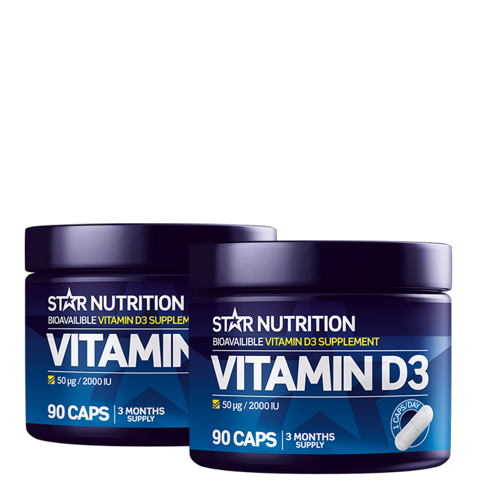 2 x Vitamin D3 90 kapslar
