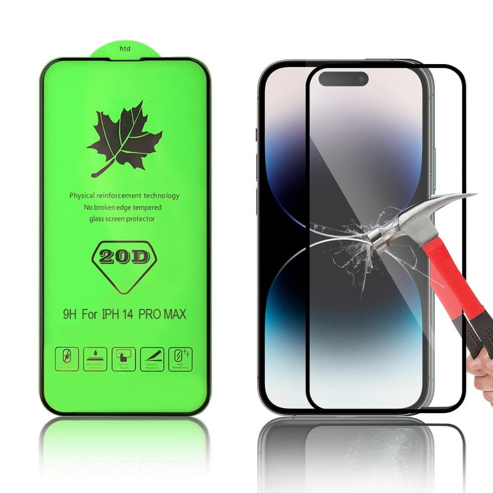 20D skärmskydd i härdat glas för iPhone 14 Pro Max (6-7 Tums)