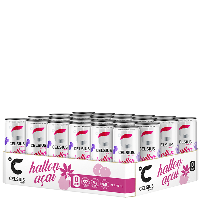 24 x Celsius, 355 ml, Hallon Acai