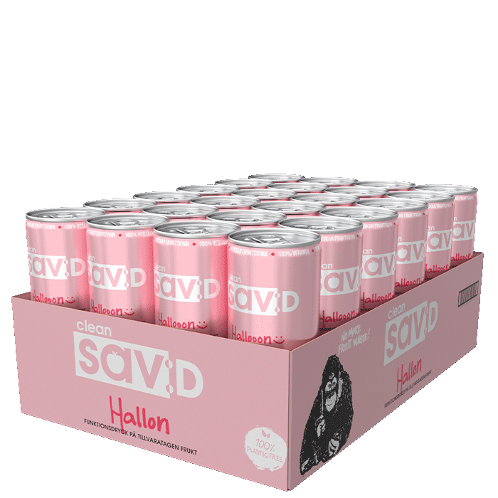 24 x Clean sav-D, 330 ml, Hallon