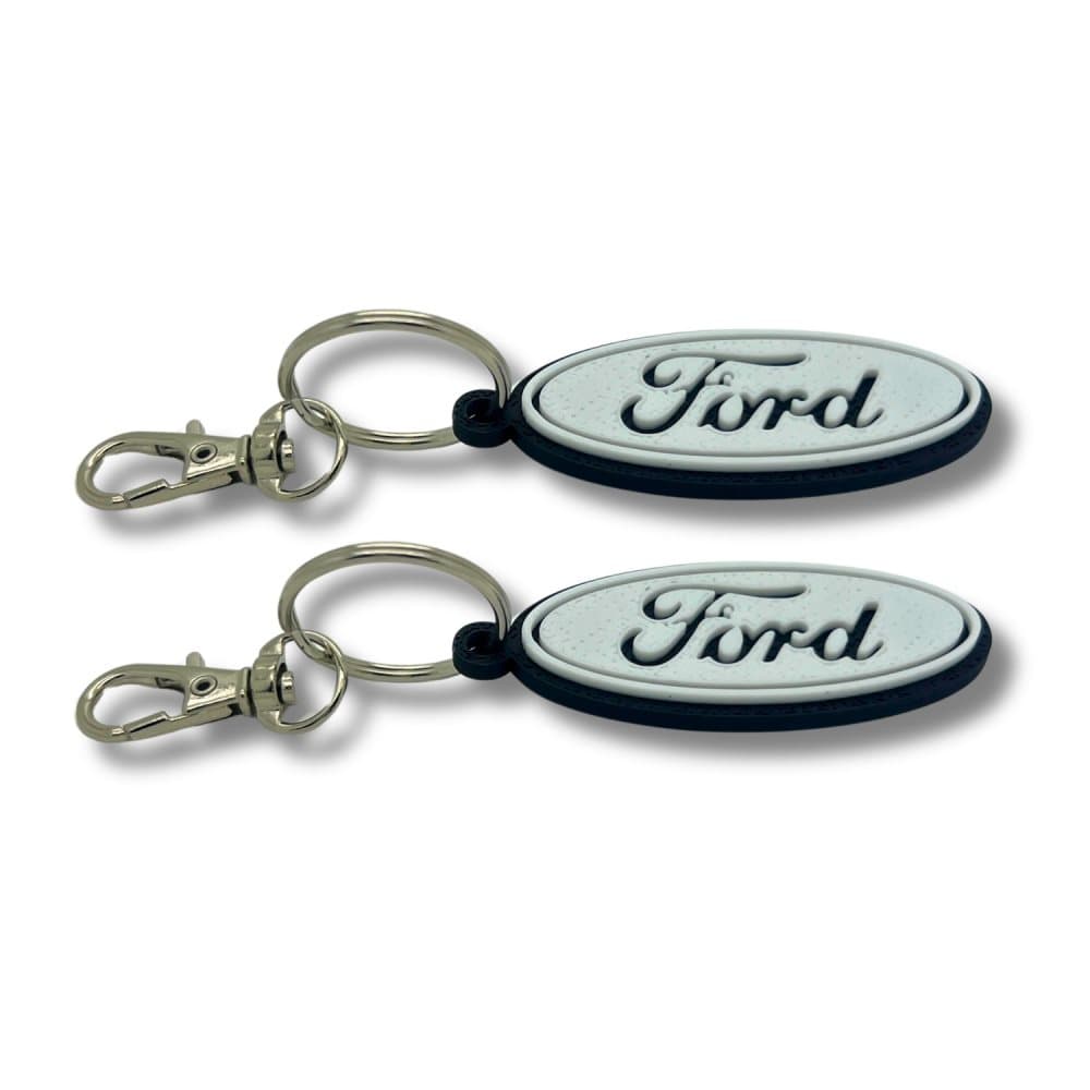2x Nyckelring Clip On & Go karbinnyckelring för Ford