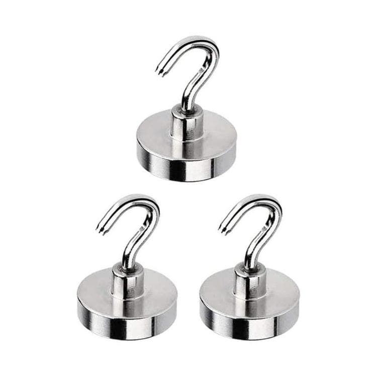 3-pack 20 x 25 mm Neodymium Magnetkrok NdFeB N35