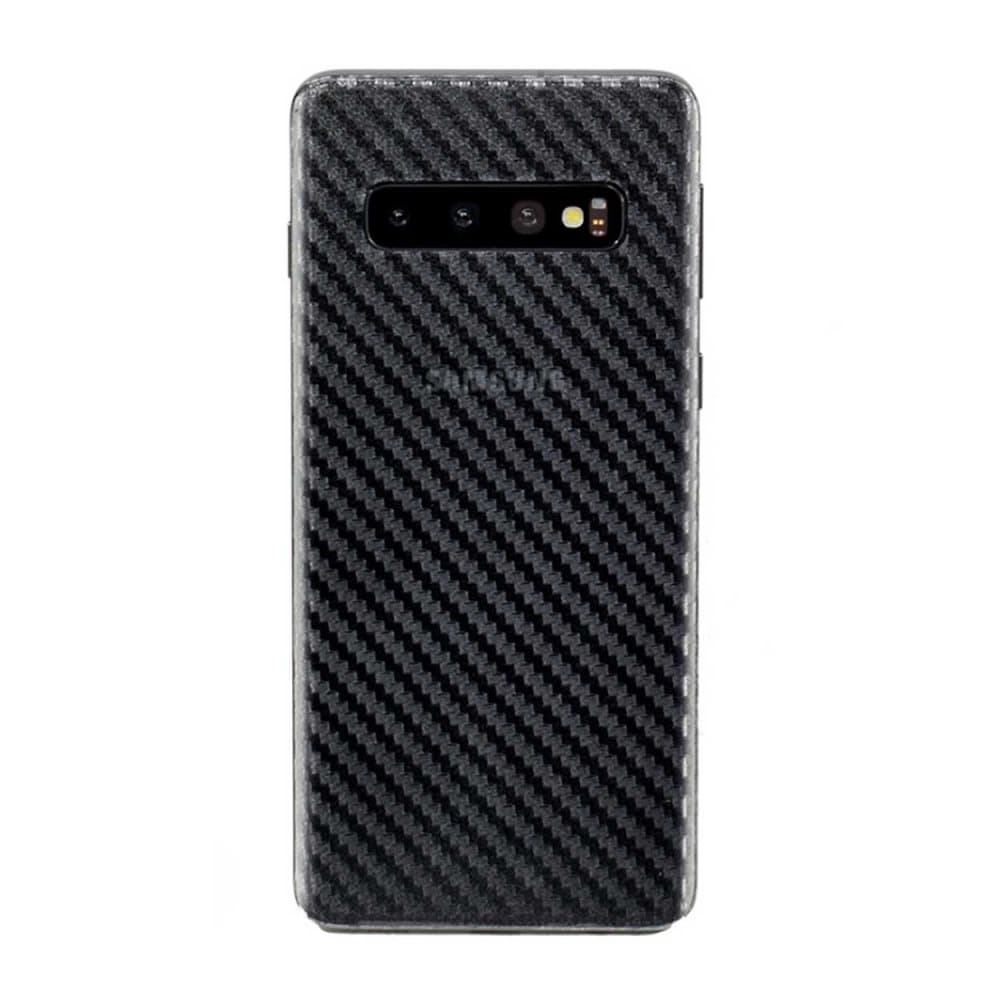 3-pack Galaxy S10e Kolfiber Vinyl Skin Dekal Skyddsfilm Carbon