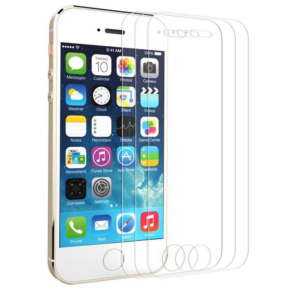 3-Pack iPhone SE Heltäckande Skärmskydd Skyddsplast Displayfilm HD