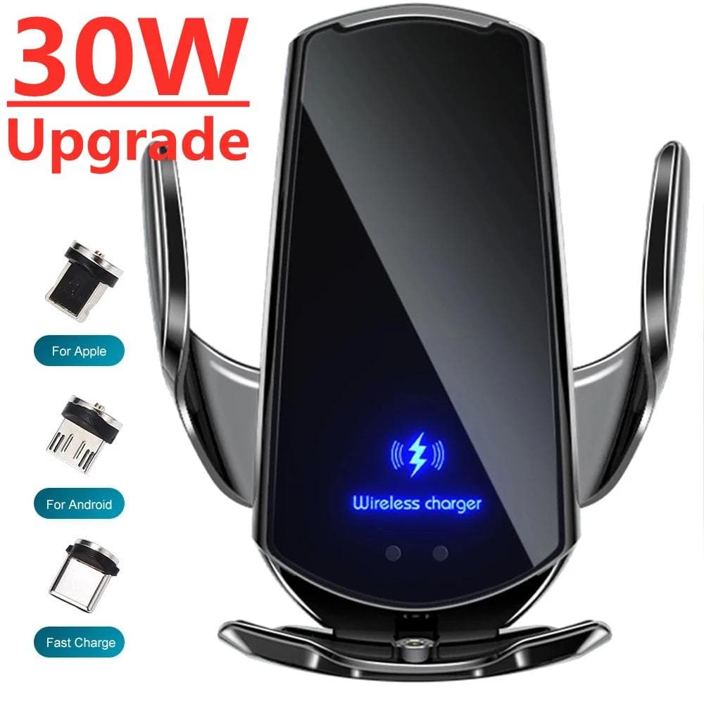 30W Dual Mode trådlös billaddare Magnetisk direktladdning