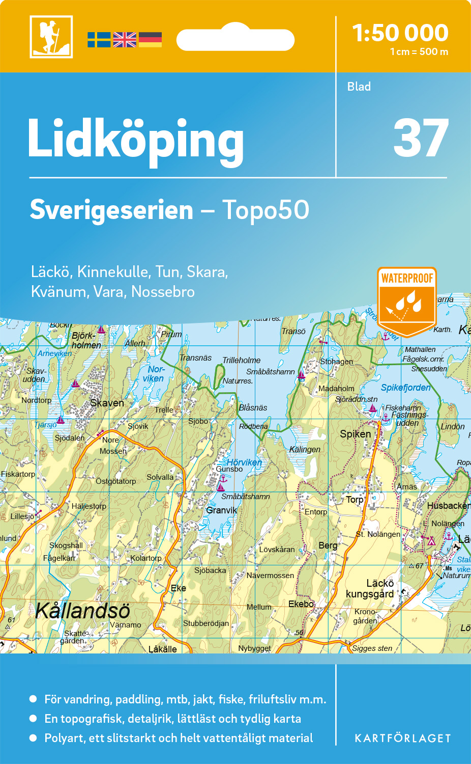 37 Lidköping Sverigeserien 1-50 000