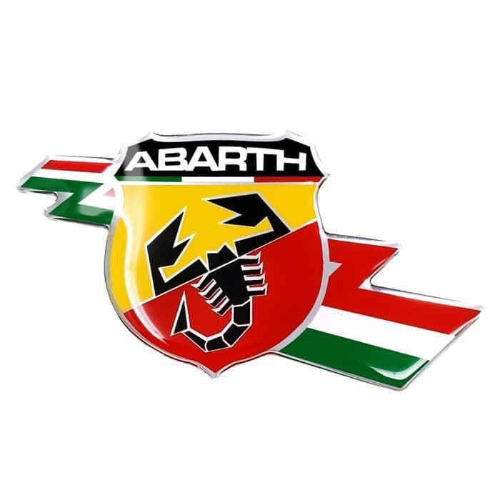 3D-dekal Abarth Lightning Badge Flexibel UV-beständig