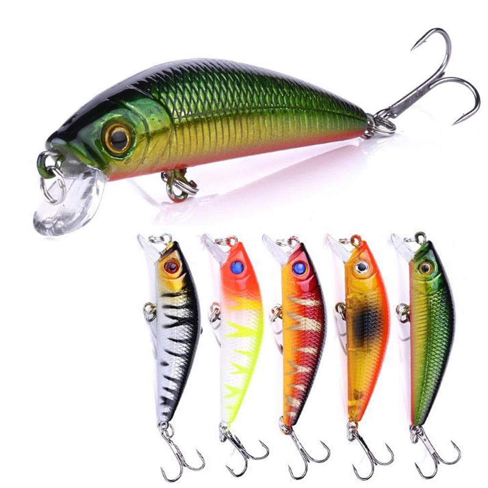 5-pack fiskedrag wobbler