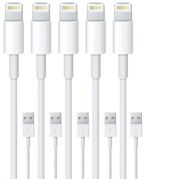 5-pack - Lightningkablar iPhone 13/12/11/ Xs/Max/X/8/7/6/5SE