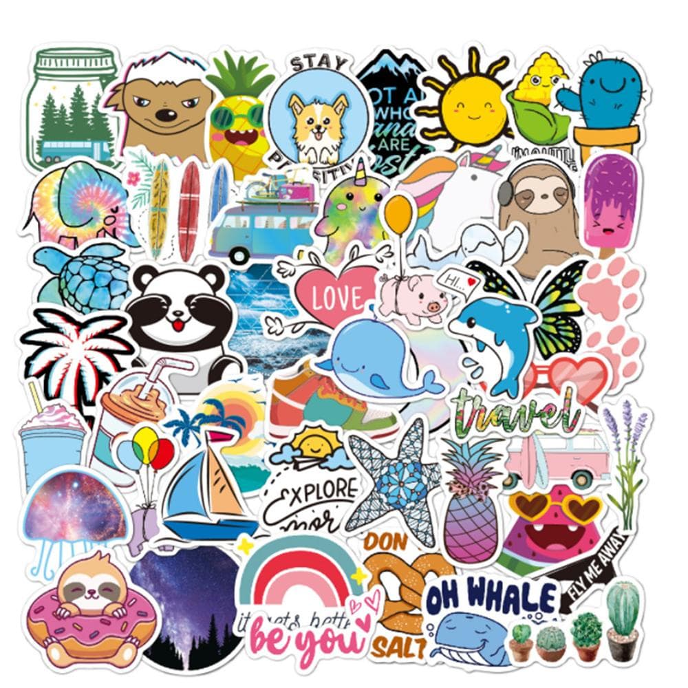 50st stickers klistermärken - Djur motiv - Cartoon - dekaler