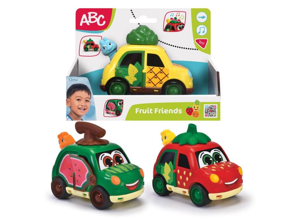 ABC Fruit Friends Bil med speldosa 1