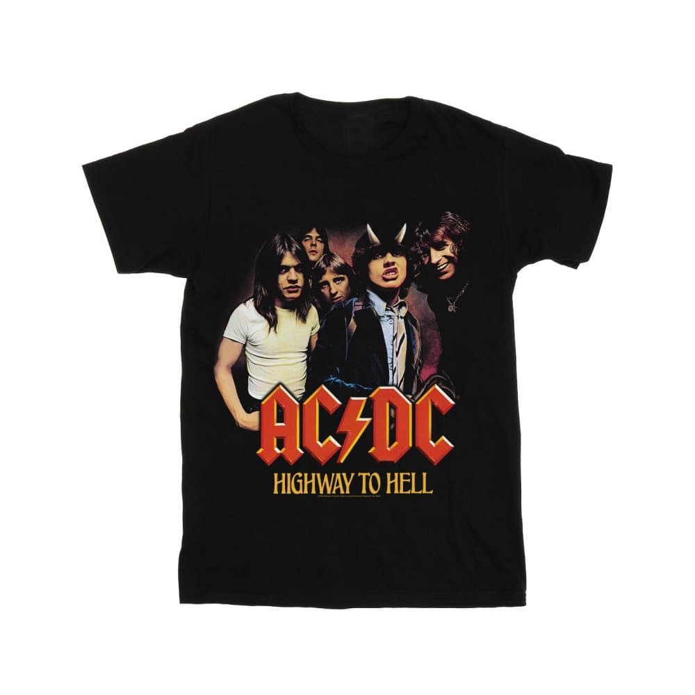 ACDC Boys Highway To Hell Grupp-T-shirt
