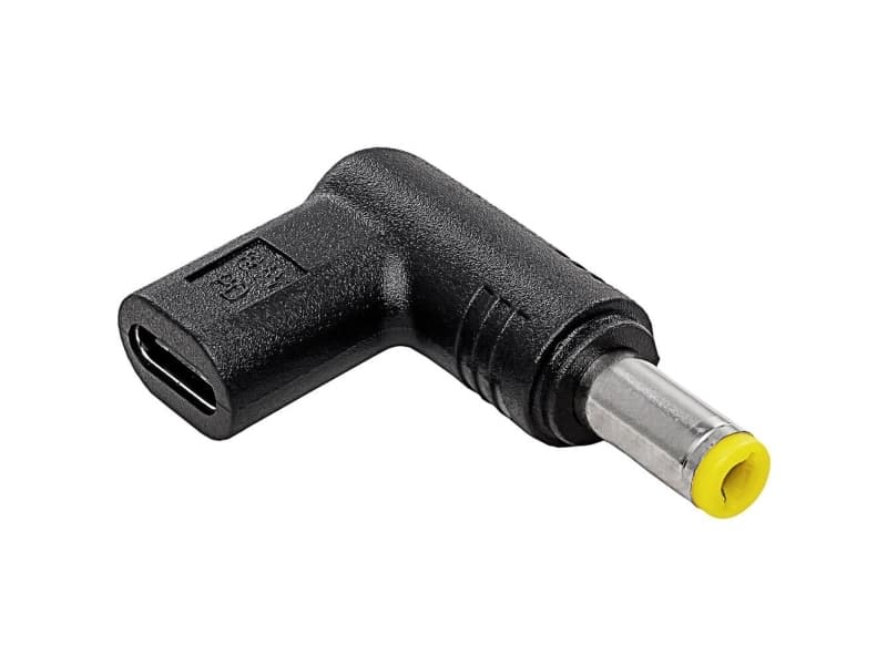 Akyga AK-ND-C01, USB-C, 5-5 x 2-5 mm, Svart