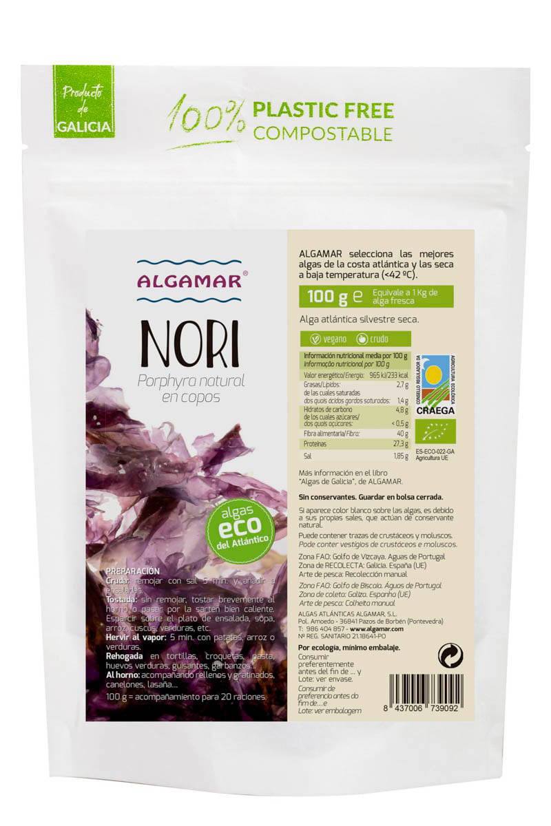 Algamar Raw Ekologisk Nori 50 g