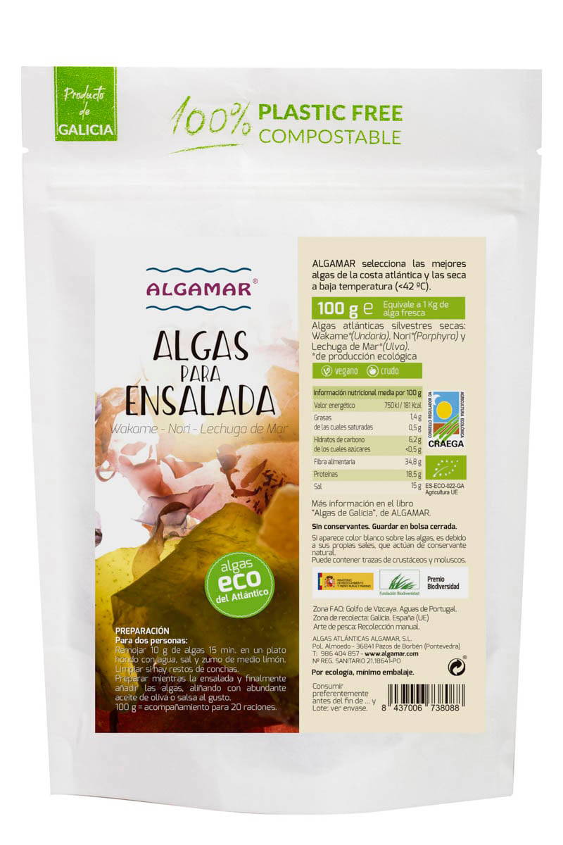 Algamar Raw Ekologisk Sea Vegetables 100 g