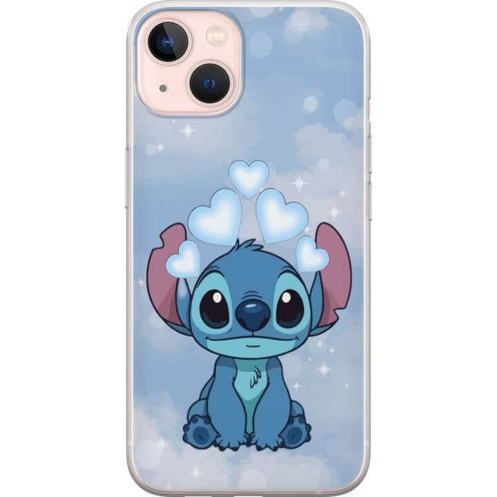 Apple iPhone 13 mini Genomskinligt Skal Stitch Hoppande Glädje – Rolig Design för Present