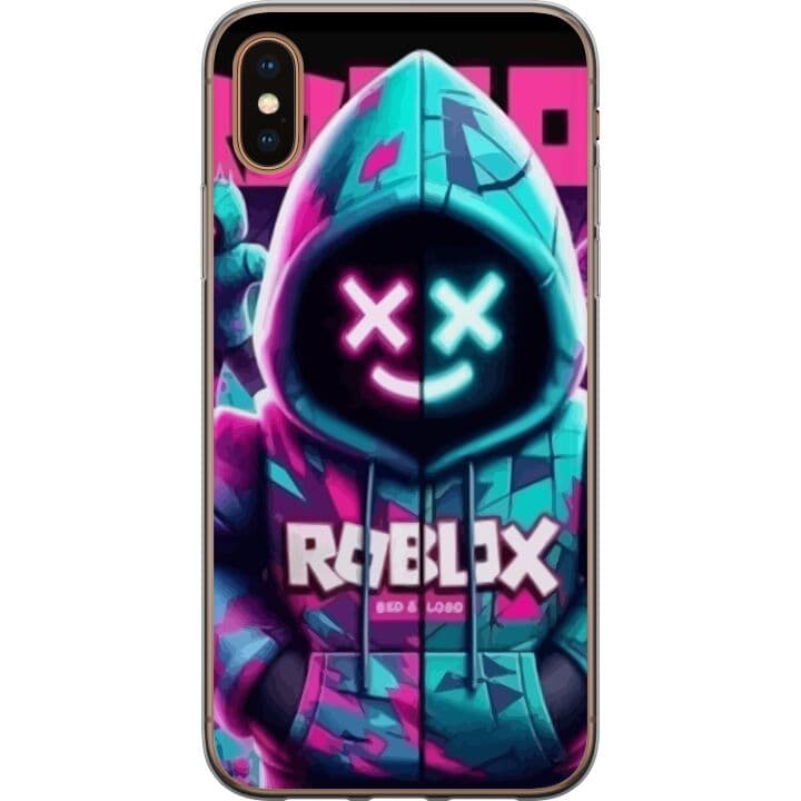 Apple iPhone X Genomskinligt Skal Roblox Marshmello