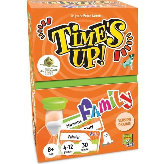 Asmodée - Repos Production - Time's Up- - Familj - Orange version - Brädspel - Från 8 år - 4 till 12 spelare - 30