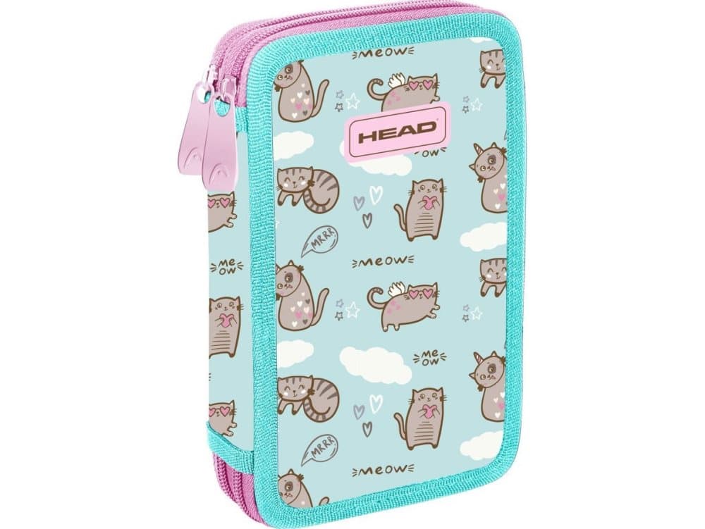 Astra dubbelt pennfodral utan tillbehör Head Meow AC2