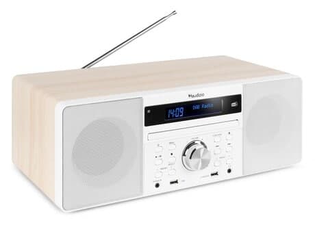 Audizio PRATO Allt i ett system CD, DAB-, Vit