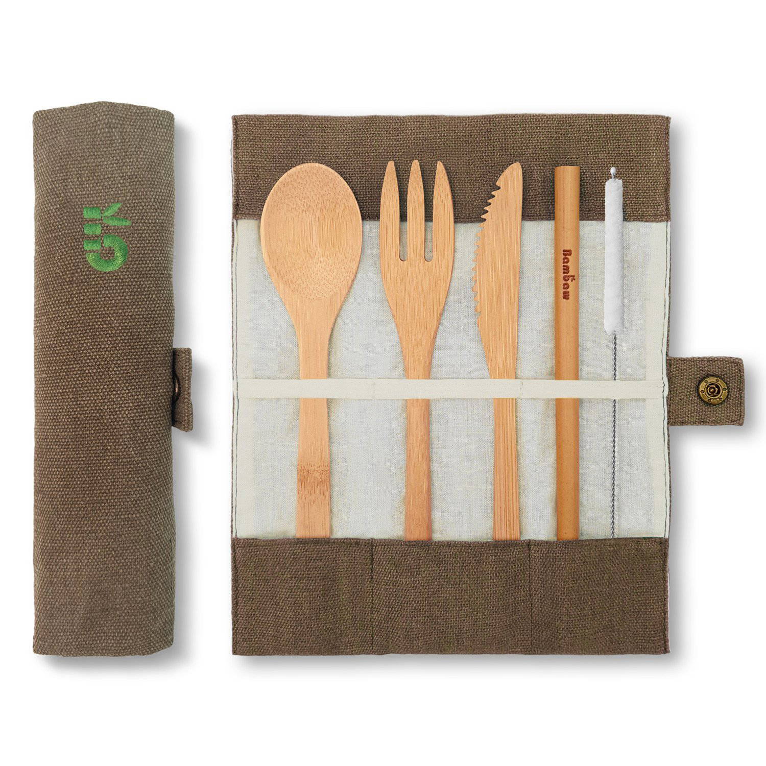 Bambaw - Bestick-set i Ekologisk Bambu 5 delar