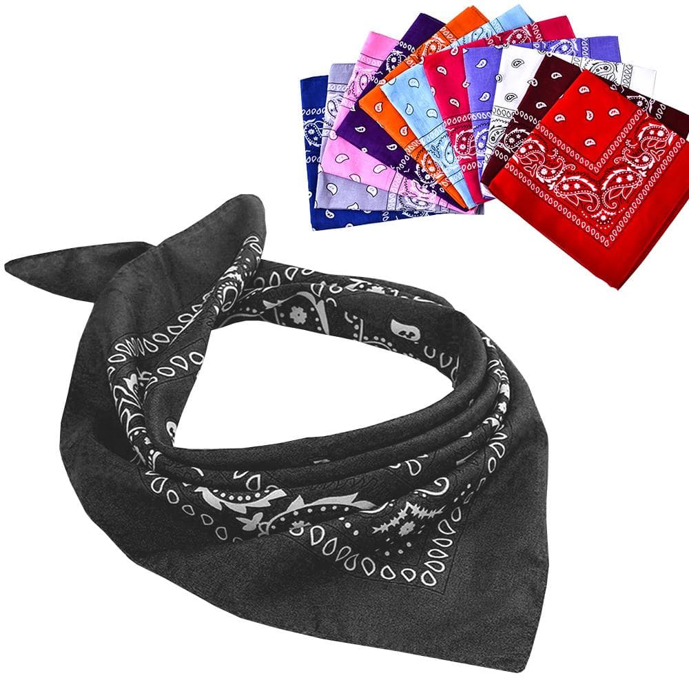 Bandana / Scarf med Paisleymönster - Välj färg