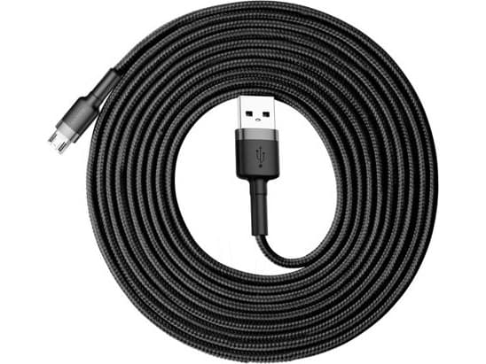 Baseus Cafule, 3 m, USB A, Micro-USB A, USB 2-0, Svart