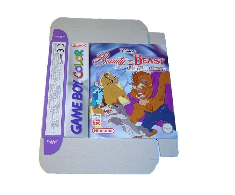 Beauty & the Beast Tomask Tombox Tomkartong till Nintendo Gameboy Color spelet ENDAST Tomask