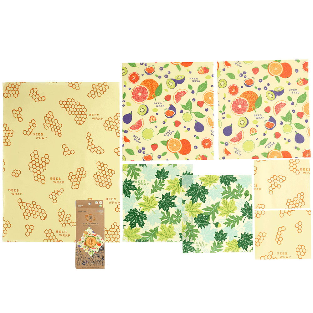 Bee's Wrap – Naturligt och Ekovänligt Folie Variety Pack – 7-pack