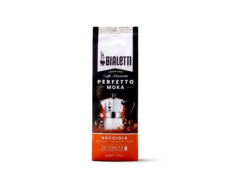 Bialetti Perfetto Moka Hazelnut, 250 g, Medium ristet, Kaffe, Taske