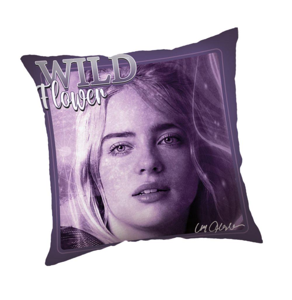 Billie Eilish Wild Flower dekorativ kudde, 40x40 cm