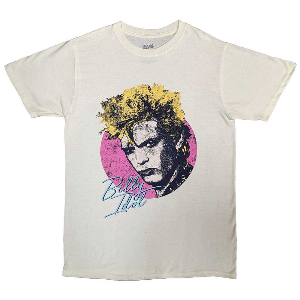 Billy Idol Circle Illustration T Shirt
