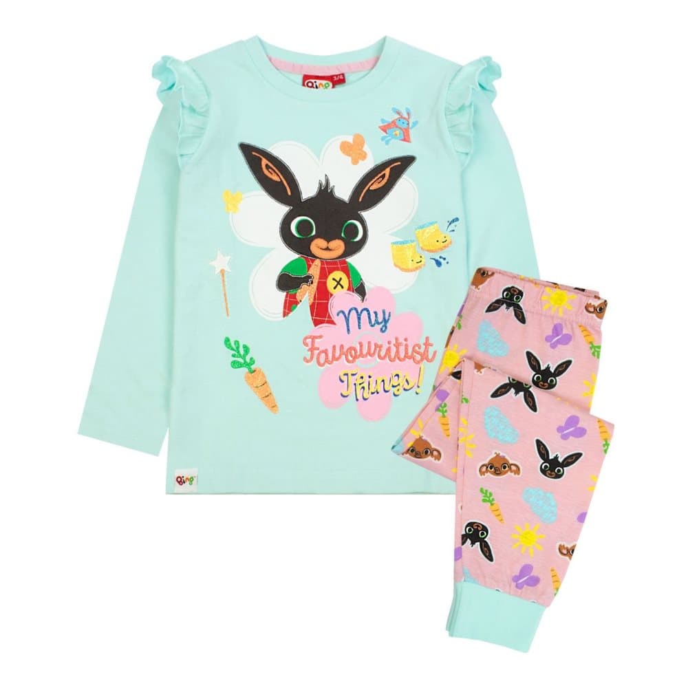 Bing Bunny Girls Characters långärmad pyjamas med lång rm