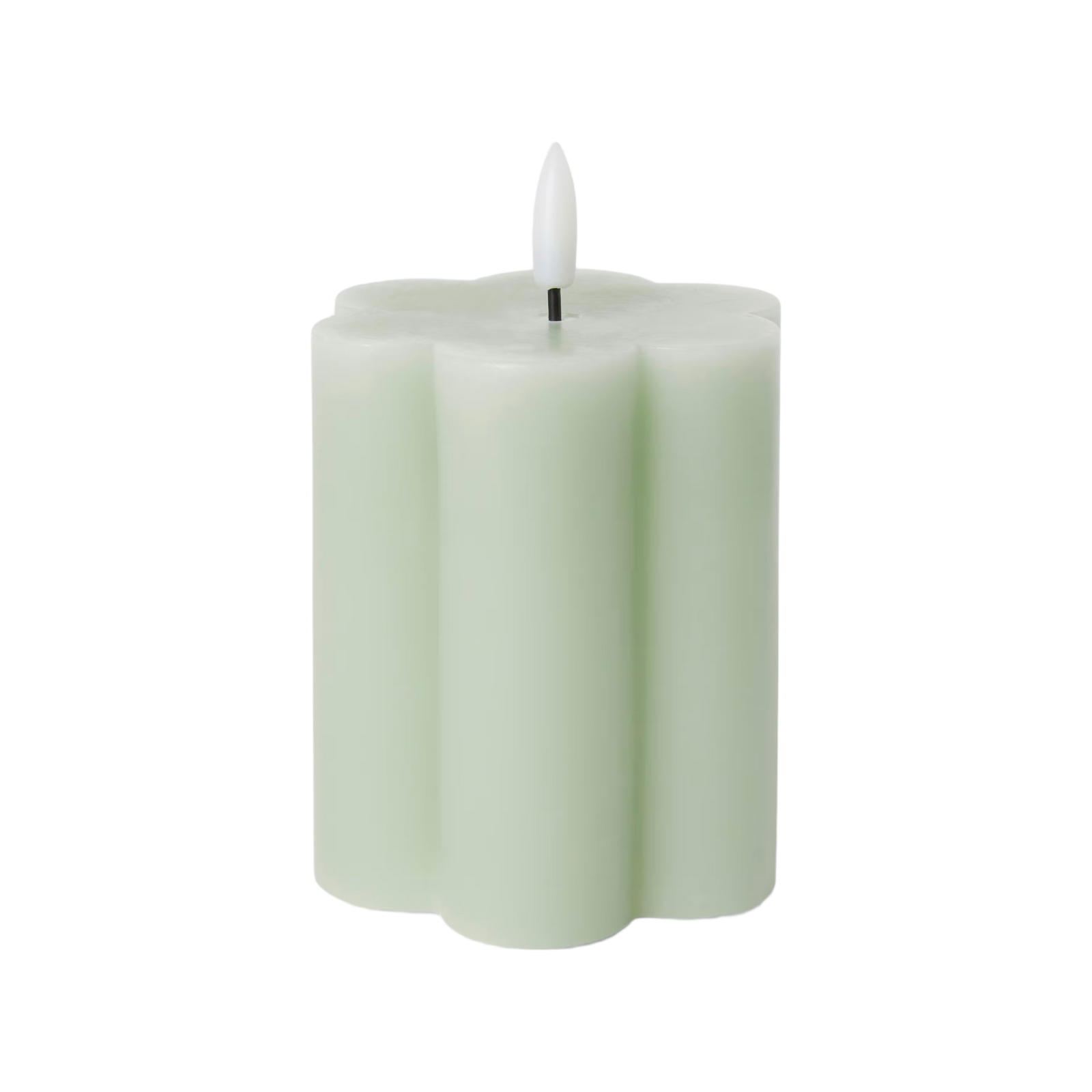 Blockljus LED Blomma 10cm Grön