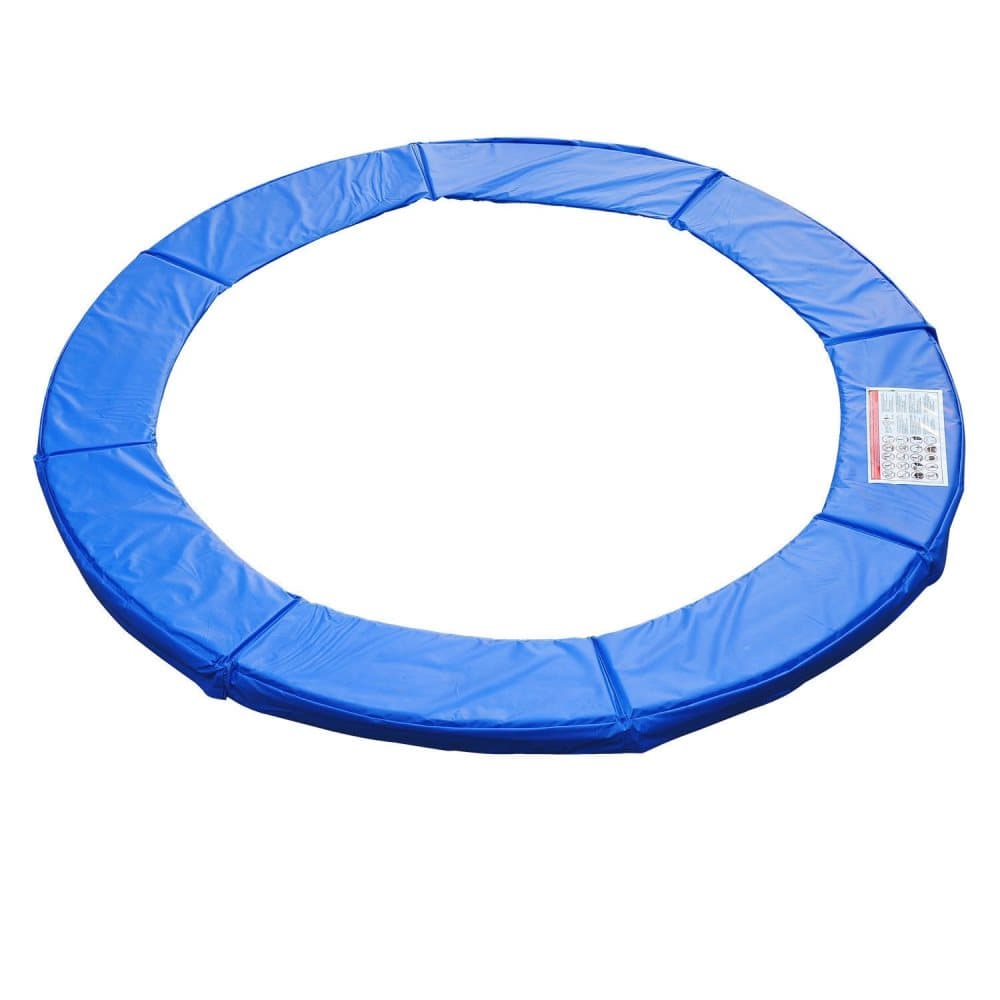 Blått universellt säkerhetsöverdrag för trampolin, 366 cm diameter, hållbart PVC & PE-material