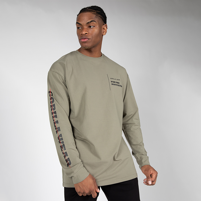 Boise Oversized Long Sleeve,Army Green