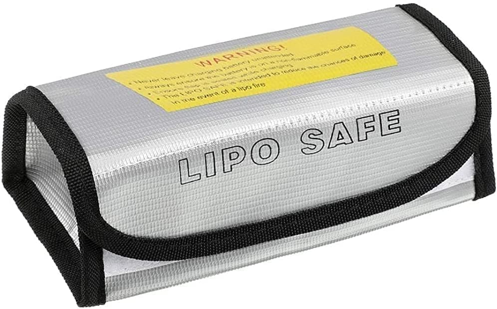 Brandsäker väskesäckväska för laddning och förvaring 185 x 75 x 60 mm - tillbehör till fjärrstyrda leksaker Lipo-batterisäker