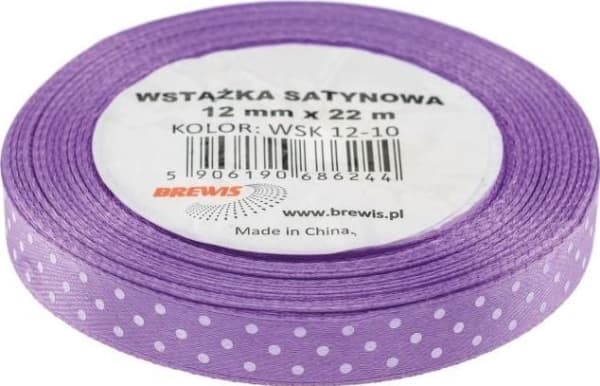 BREWIS satinband prickar 12mm x 22m färg 10 Brewis