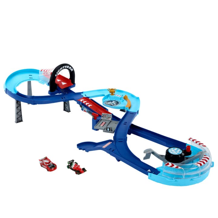 Cars GRC Super Play Set with McQueen and Francesco (HXJ32)